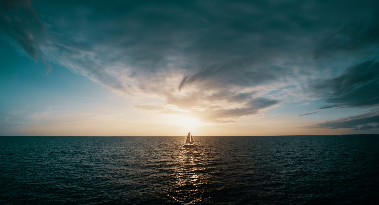 how a sailboat sails into the wind